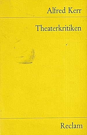 Seller image for Theaterkritiken. for sale by Die Buchgeister