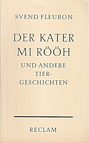 Seller image for Der Kater Mi Rh und andere Tiergeschichten. for sale by Die Buchgeister
