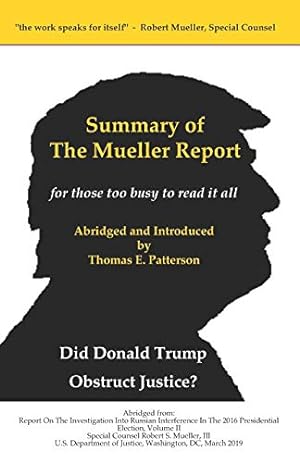Seller image for Summary of the Mueller Report, for those too busy to read it all for sale by -OnTimeBooks-