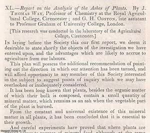 Imagen del vendedor de Report on the Analysis of the Ashes of Plants : hopeton wheat ; red-straw white wheat ; april wheat ; clover's red wheat & more. An original article from the Journal of the Royal Agricultural Society of England, 1847. a la venta por Cosmo Books