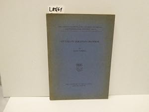 Studies in Akkadian Grammar (Assyriological Studies No. 9)