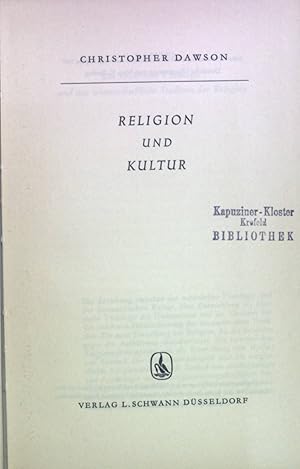 Bild des Verkufers fr Religion und Kultur; zum Verkauf von books4less (Versandantiquariat Petra Gros GmbH & Co. KG)