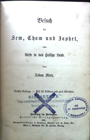 Seller image for Besuch bei Sem, Cham und Japhet oder Reise in das heilige Land. Gesammelte Werke; Bd. 1 for sale by books4less (Versandantiquariat Petra Gros GmbH & Co. KG)