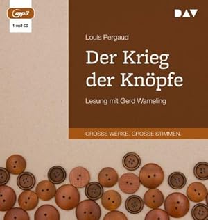 Bild des Verkufers fr Der Krieg der Knpfe : Lesung mit Gerd Wameling (1 mp3-CD) zum Verkauf von AHA-BUCH GmbH