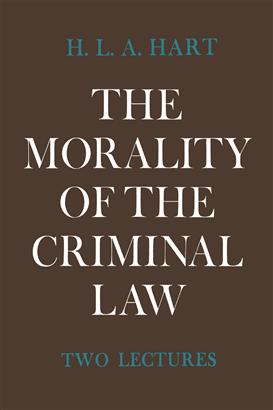 Bild des Verkufers fr The Morality of the Criminal Law: Two Lectures zum Verkauf von Joseph Burridge Books