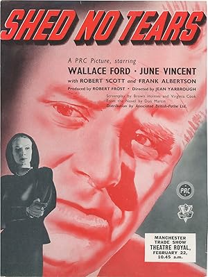 Imagen del vendedor de Shed No Tears (Original advertisement for the 1948 film noir) a la venta por Royal Books, Inc., ABAA