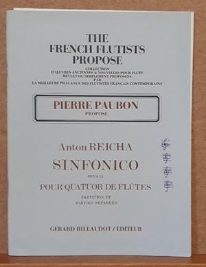 Sinfonico Opus 12 pour quatuor de Flutes (Partition et Parties Separees; Pierre Paubon propose)