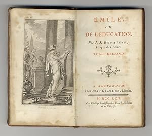 Image du vendeur pour mile, ou de l'ducation. Par J. J. Rouseau. Cityen de Genve. Tome Second.(Livres III & IV). mis en vente par Libreria Oreste Gozzini snc