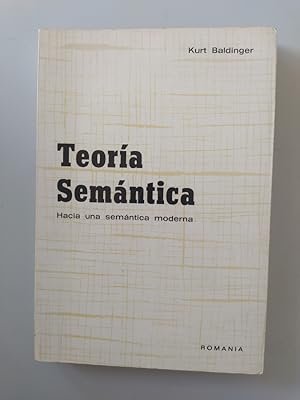 Seller image for TEORA SEMNTICA. Hacia una semntica moderna. for sale by TraperaDeKlaus