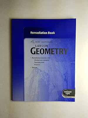 Seller image for Holt McDougal Larson Geometry: Common Core Remediation Book for sale by ShowMe D Books