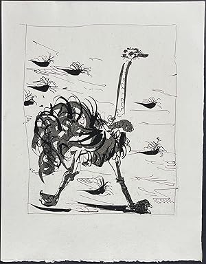 Seller image for L'Autruche (The Ostrich) for sale by Trillium Antique Prints & Rare Books