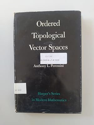Seller image for ORDERED TOPOLOGICAL VECTOR SPACES. for sale by TraperaDeKlaus