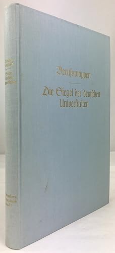 Image du vendeur pour Berufswappen. Die Siegel der deutschen Universitten. (= J. Siebmacher's groes Wappenbuch, Band 7; Reprint der Originalausgaben Nrnberg 1898 und 1906). mis en vente par Antiquariat Heiner Henke