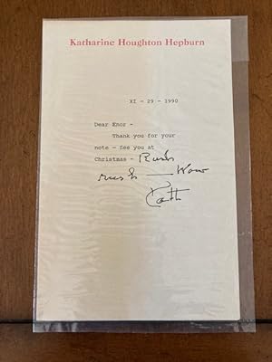 Seller image for Katherine Hepburn: A Stylish Life (FIRST PRINTING with hand-signed letter) for sale by Foster Books, Board of Directors FABA