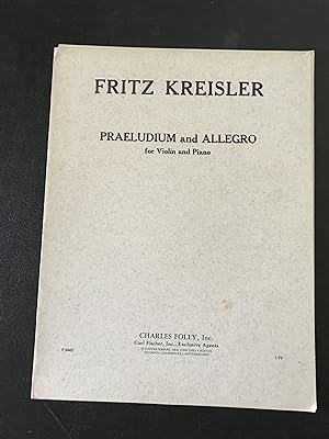 Immagine del venditore per Praeludium and Allegro for Violin & Piano venduto da Sheapast Art and Books