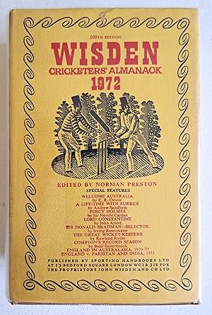 Bild des Verkufers fr Wisden Cricketers' Almanack 1972 zum Verkauf von Real Gone Books