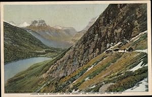 Bild des Verkufers fr Ansichtskarte / Postkarte Gunsight Pass, Glacier National Park, Gunsight Camp zum Verkauf von akpool GmbH