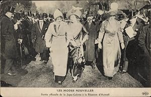 Ansichtskarte / Postkarte Paris XVI, Les Modes Nouvelles, Sortie officielle de la Jupe Culotte a ...