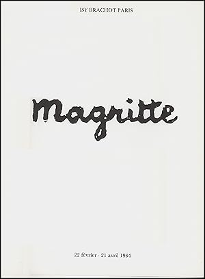 Imagen del vendedor de Magritte (Catalog for exhibition at the Galerie Isy Brachot in Paris) a la venta por Diatrope Books