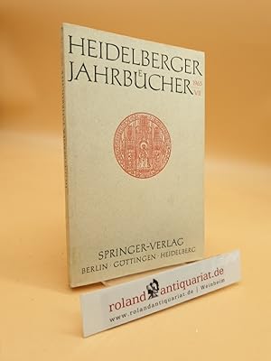 Imagen del vendedor de Heidelberger Jahrbcher, Band 7 (1963) a la venta por Roland Antiquariat UG haftungsbeschrnkt