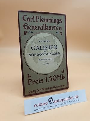 Bild des Verkufers fr Galizien und Nordost-Ungarn, Mastab 1 : 600.000. - Carl Flemmings Generalkarten No. 13. zum Verkauf von Roland Antiquariat UG haftungsbeschrnkt