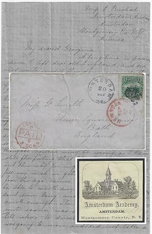 1869 - Letter to a friend back home from an English immigrant expressing doubts that she made the...