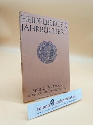 Imagen del vendedor de Heidelberger Jahrbcher, Band 5 (1961) a la venta por Roland Antiquariat UG haftungsbeschrnkt