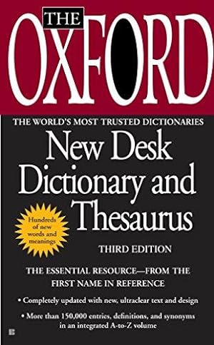 Bild des Verkufers fr The Oxford New Desk Dictionary and Thesaurus zum Verkauf von WeBuyBooks