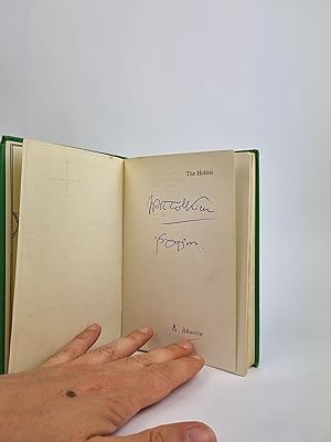 Bild des Verkäufers für Extremely Rare Signed The Hobbit with Quenya Inscription zum Verkauf von Tolkien Library