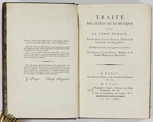 Traité des Effets de la Musique sur le Corps Humain, . Traduit du latin, et augmenté de Notes, pa...