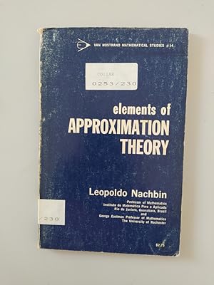 Seller image for ELEMENTS OF APPROXIMATION THEORY. for sale by TraperaDeKlaus