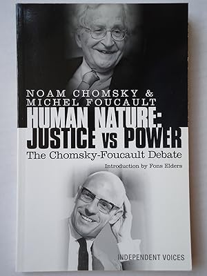 Imagen del vendedor de HUMAN NATURE: JUSTICE VS POWER. The Chomsky-Foucault Debate a la venta por GfB, the Colchester Bookshop