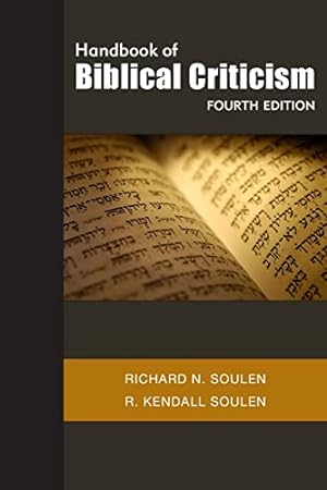 Image du vendeur pour Handbook of Biblical Criticism, Fourth Edition mis en vente par ZBK Books