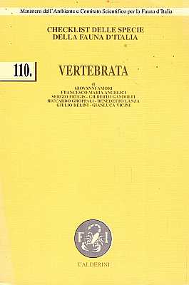 Imagen del vendedor de Checklist delle Specie della Fauna Italiana 110. Vertebrata a la venta por ConchBooks