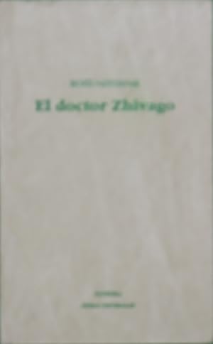 Seller image for El doctor Zhivago for sale by Librera Alonso Quijano