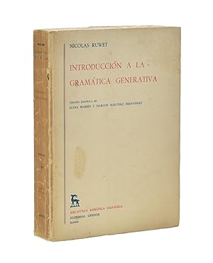 Imagen del vendedor de INTRODUCCIN A LA GRAMTICA GENERATIVA a la venta por Librera Monogatari