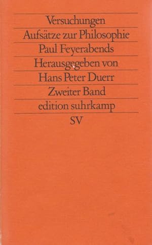 Bild des Verkufers fr Versuchungen. Aufstze zur Philosophie Paul Feyerabends. Band 2. zum Verkauf von Fundus-Online GbR Borkert Schwarz Zerfa