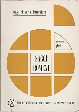 Immagine del venditore per SAGGI ROMENI venduto da MULTI BOOK