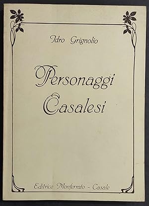 Personaggi Casalesi - I. Grignolio - Ed. Monferrato