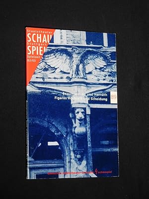 Bild des Verkufers fr Programmbuch 89 Staatstheater Stuttgart, Schauspiel 2002/03. FIGAROS HOCHZEIT UND SCHEIDUNG von Beaumarchais und Horvath. Regie: Donald Berkenhoff, Bhnenbild/ Kostme: Peter Kettner. Mit Reinhold Ohngemach, Elmar Roloff, Pia Podgornik, Sebastian Kowski, Marietta Meguid, Juliane Koren, Klaus Weiss, Regine Hentschel zum Verkauf von Fast alles Theater! Antiquariat fr die darstellenden Knste