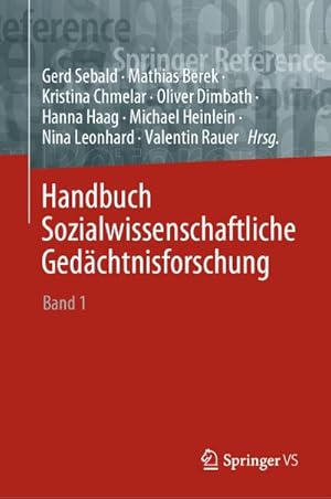 Imagen del vendedor de Handbuch Sozialwissenschaftliche Gedchtnisforschung a la venta por BuchWeltWeit Ludwig Meier e.K.
