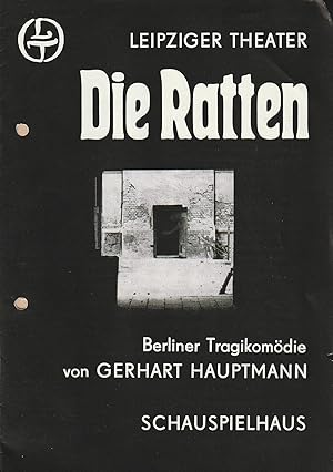 Imagen del vendedor de Programmheft Gerhart Hauptmann DIE RATTEN Premiere 16. Dezember 1983 Schauspielhaus Spielzeit 1983 / 84 Heft 10 a la venta por Programmhefte24 Schauspiel und Musiktheater der letzten 150 Jahre