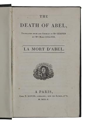 Image du vendeur pour The death of abel.La mort d'abel mis en vente par Antiquates Ltd - ABA, ILAB