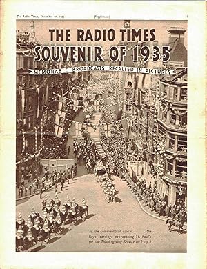 The Radio Times Souvenir of 1935 : Memorable Broadcasts Recalled in Pictures