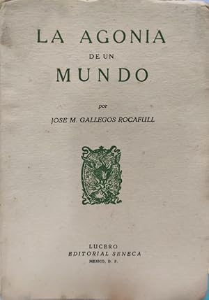 Imagen del vendedor de LA AGONA DEL MUNDO a la venta por ABACO LIBROS USADOS