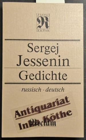 Gedichte : russisch und deutsch - Aus dem Russischen Nachdichtung von Paul Celan . Herausgegeben ...