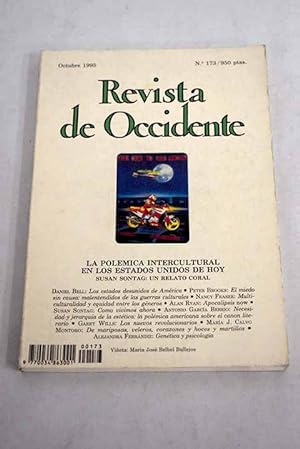 Seller image for Revista de Occidente, Ao 1995, n 173:: Los estados desunidos de Amrica (Los miedos de la clase media convierten la lucha de clases en guerras culturales); El miedo sin causa: malentendidos de las guerras culturales; Multiculturalidad y equidad entre los gneros: un nuevo examen de los debates en torno a la diferencia en EE.UU; Apocalipsis now; Como vivimos ahora; Necesidad y jerarqua de la esttica: la polmica americana sobre el canon literario; Los nuevos revolucionarios; De mariposas, veleros, corazones y hoces y martillos; Gentica y psicologa for sale by Alcan Libros