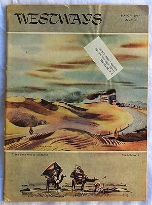 Seller image for Westways Magazine March 1957 for sale by Argyl Houser, Bookseller