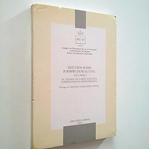 Imagen del vendedor de Estudios de jurisprudencia civil. Volumen I. El legado de parte alicuota (Jurisprudencia monogrfica) a la venta por MAUTALOS LIBRERA