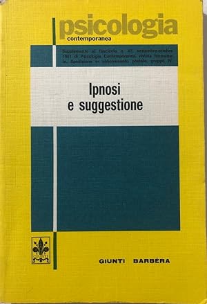 Imagen del vendedor de Ipnosi e suggestione. a la venta por librisaggi